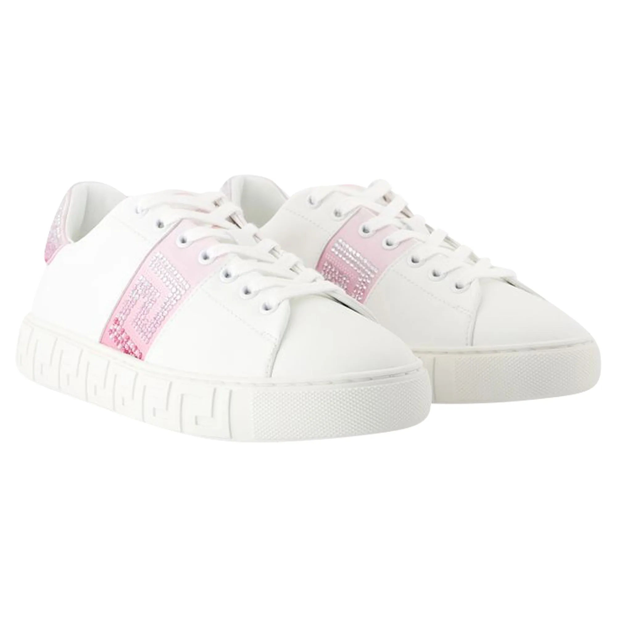 Sneakers - Versace - Leather - White
