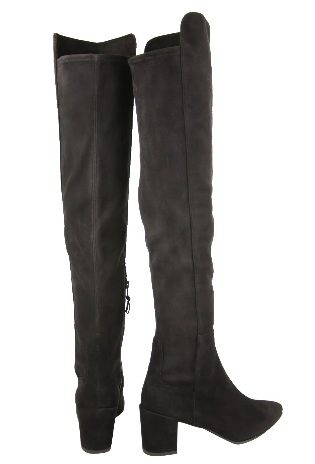 Stuart Weitzman Women's Allwayhunk  Cola Suede Over-The-Knee Boot