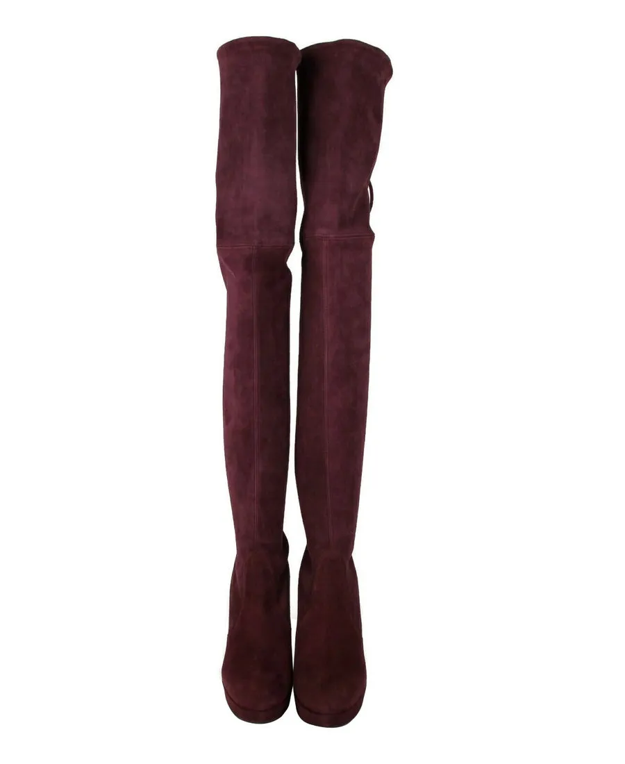 Stuart Weitzman Women's  Suede Over-the-knee Platform Boot