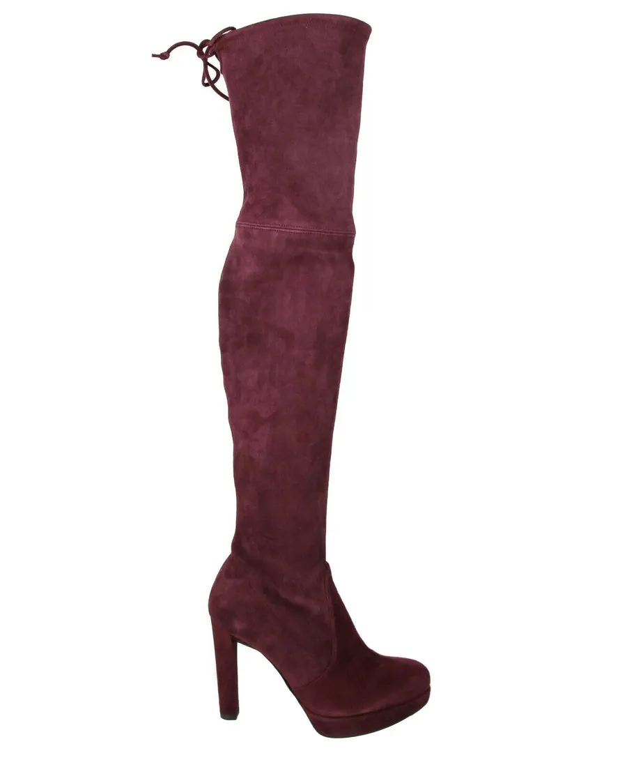 Stuart Weitzman Women's  Suede Over-the-knee Platform Boot