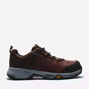 Switchback Oxford Comp. Toe Work Shoe In Brown