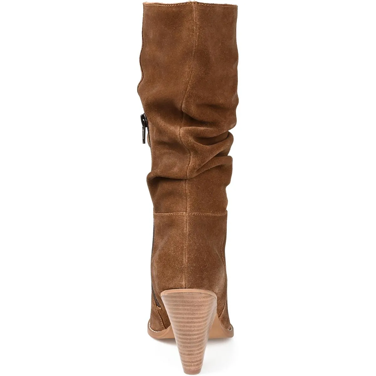 Syrinn Womens Suede Almond Toe Mid-Calf Boots