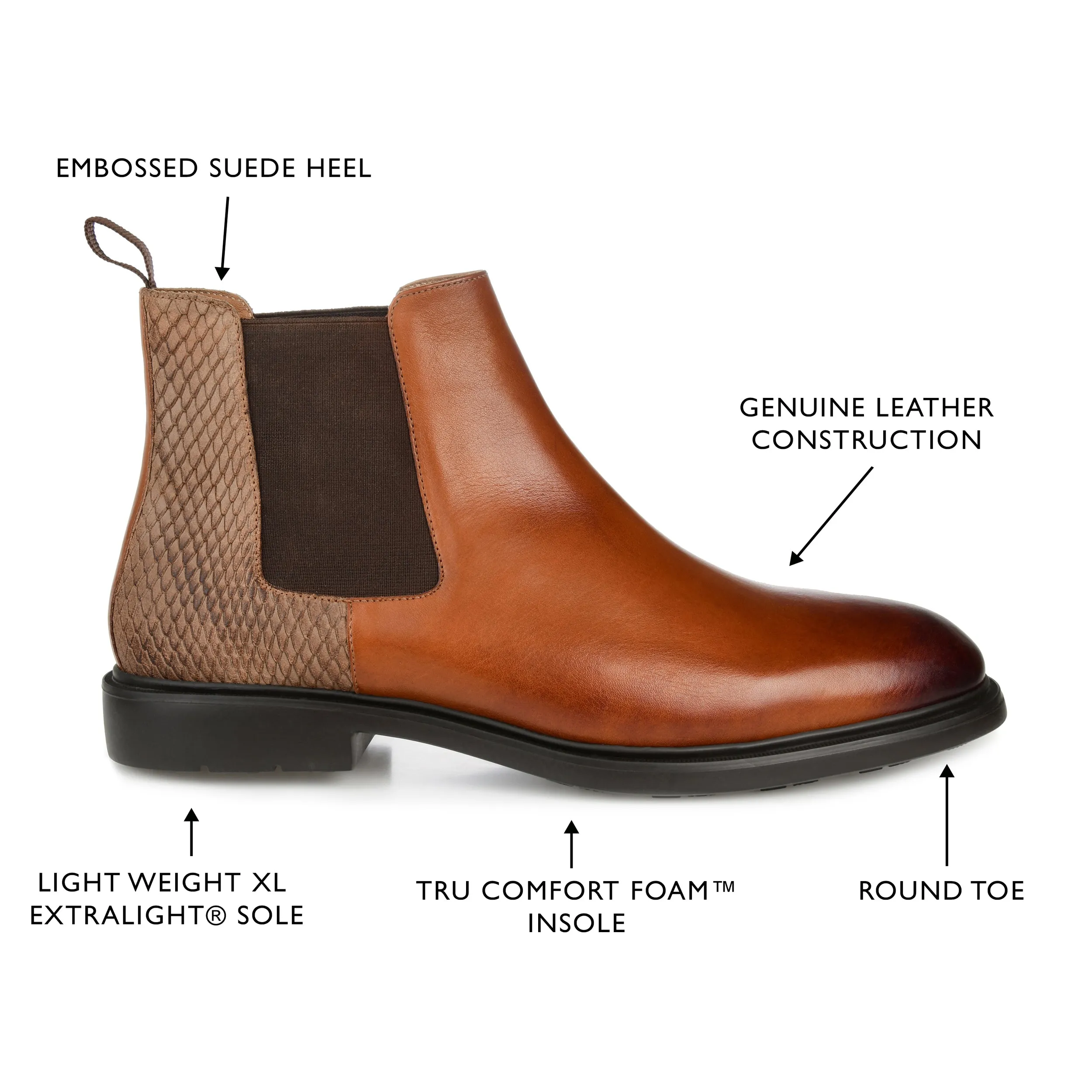 Thomas & Vine Oswald Plain Toe Chelsea Boot