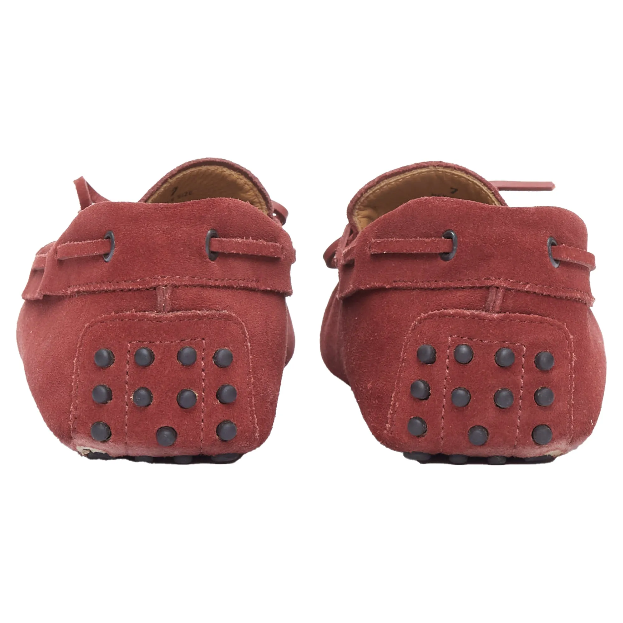 Tod's Gommino Suede Leather Dot Sole Driving Loafers