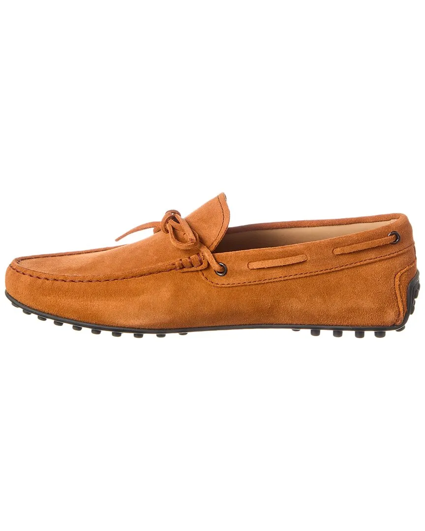 TOD��s Laccetto City Gommino Suede Loafer