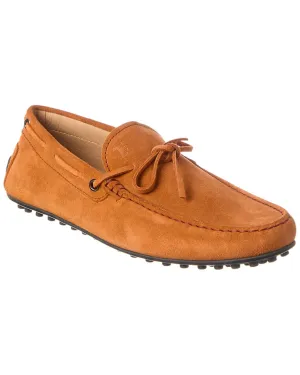 TOD��s Laccetto City Gommino Suede Loafer