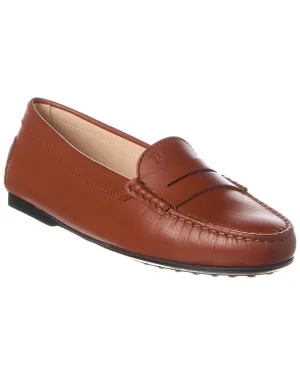 TOD��s Logo Leather Loafer