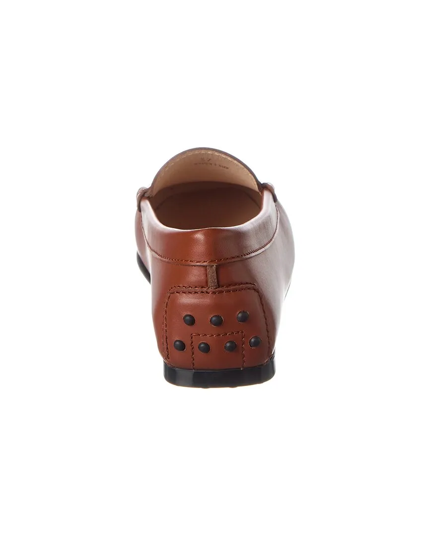 TOD��s Logo Leather Loafer