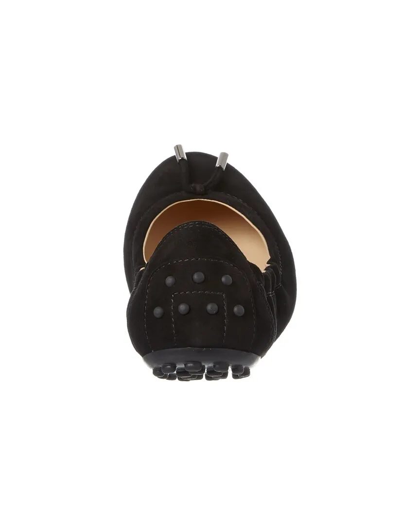 TODs Suede Ballerina Flat
