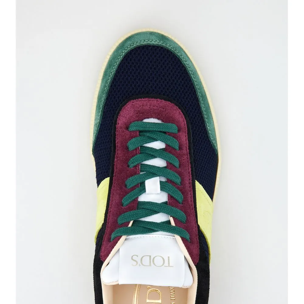 Tod's Tabs Sneakers in Suede and Technical Fabric