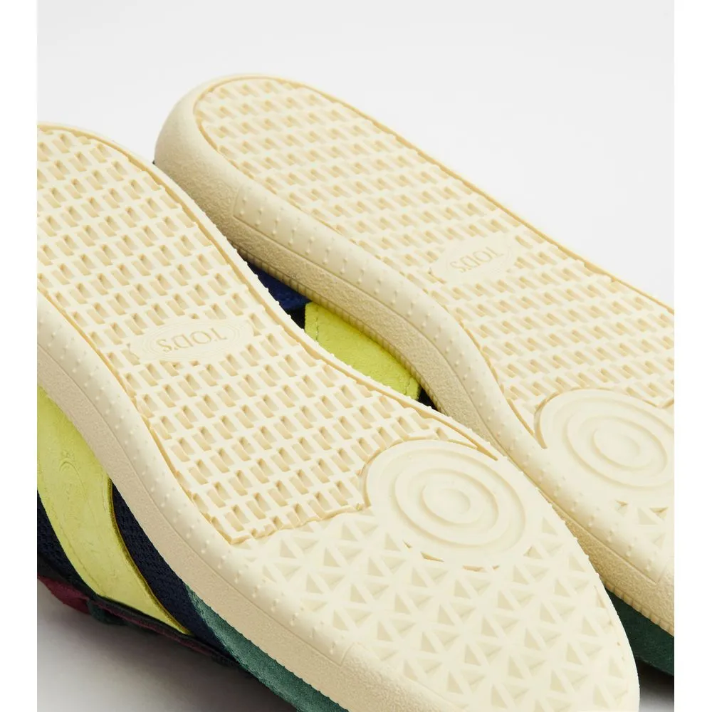 Tod's Tabs Sneakers in Suede and Technical Fabric