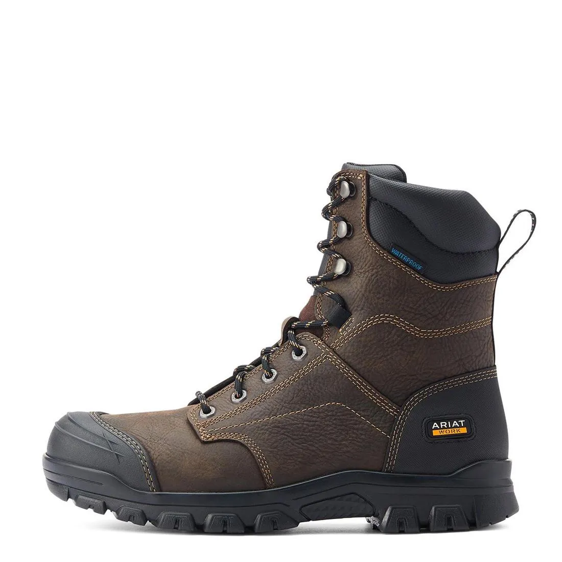 Treadfast 8"  Soft-Toe Waterproof Boot Dark Brown