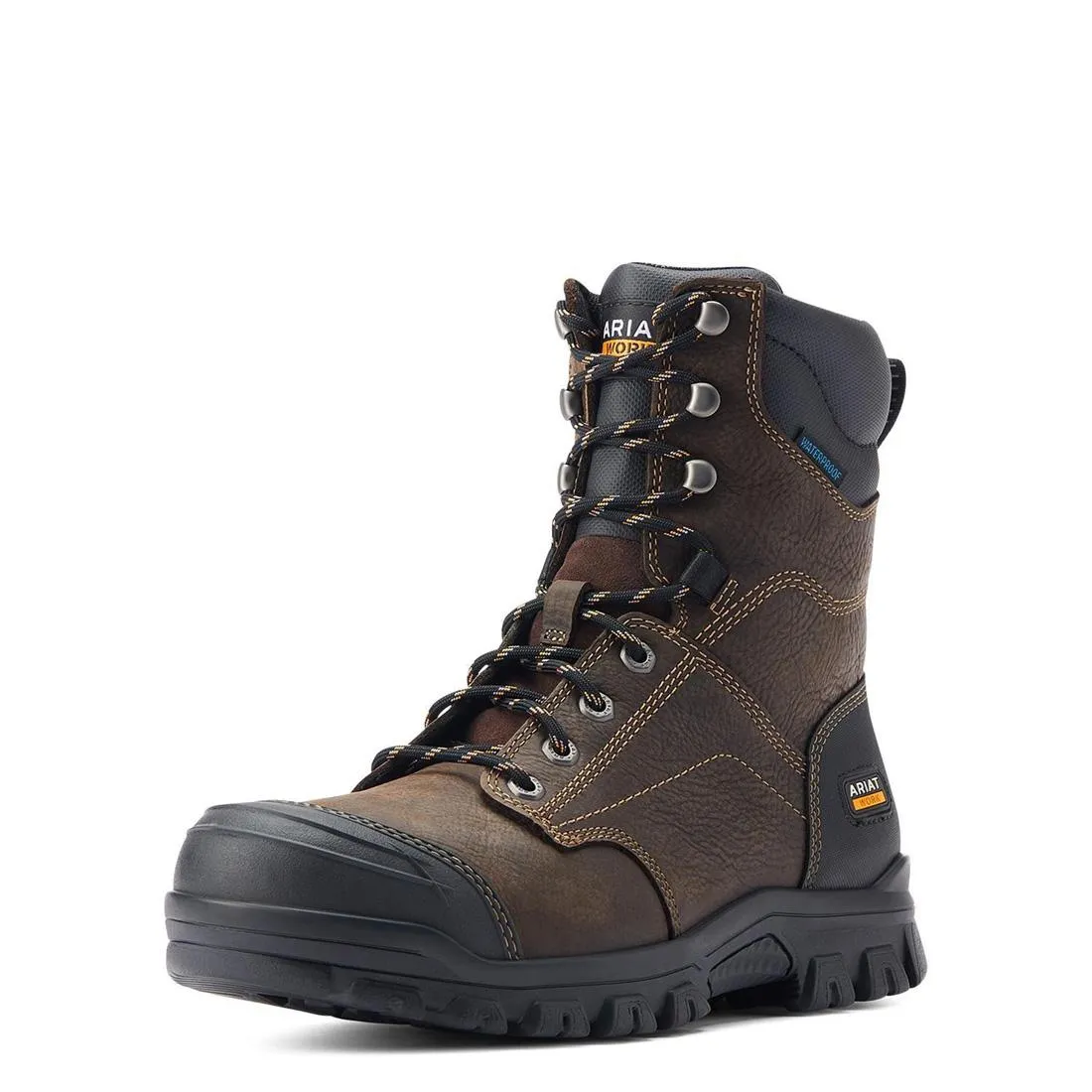 Treadfast 8"  Soft-Toe Waterproof Boot Dark Brown