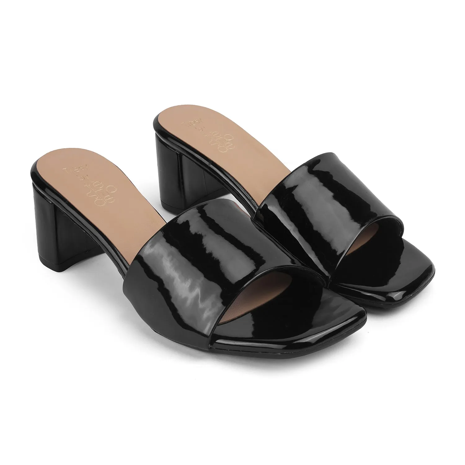 Tresmode Bariz TMM-4 Black Women's Casual Block Heel Sandals
