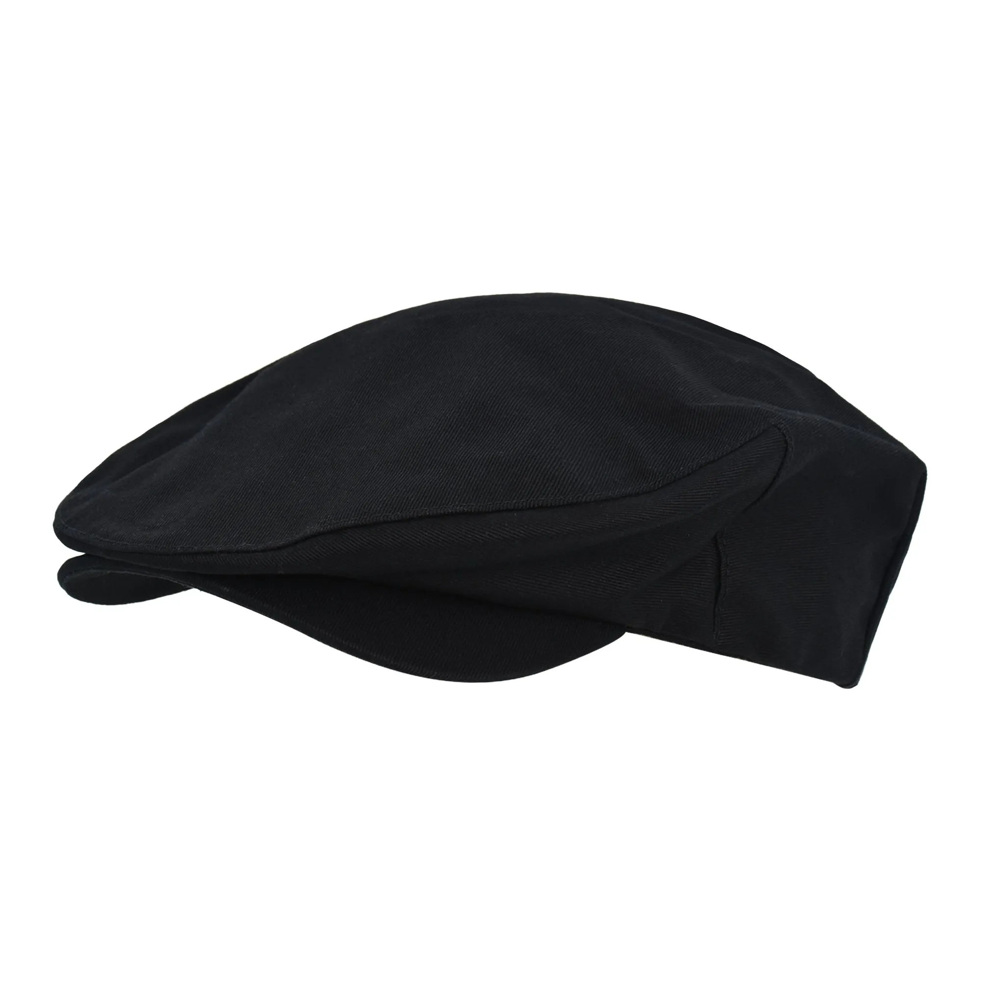 True Religion Flat Cap, Cotton Breathable Driving Newsboy Hat with Horseshoe Woven Logo, Black ecco Shoes