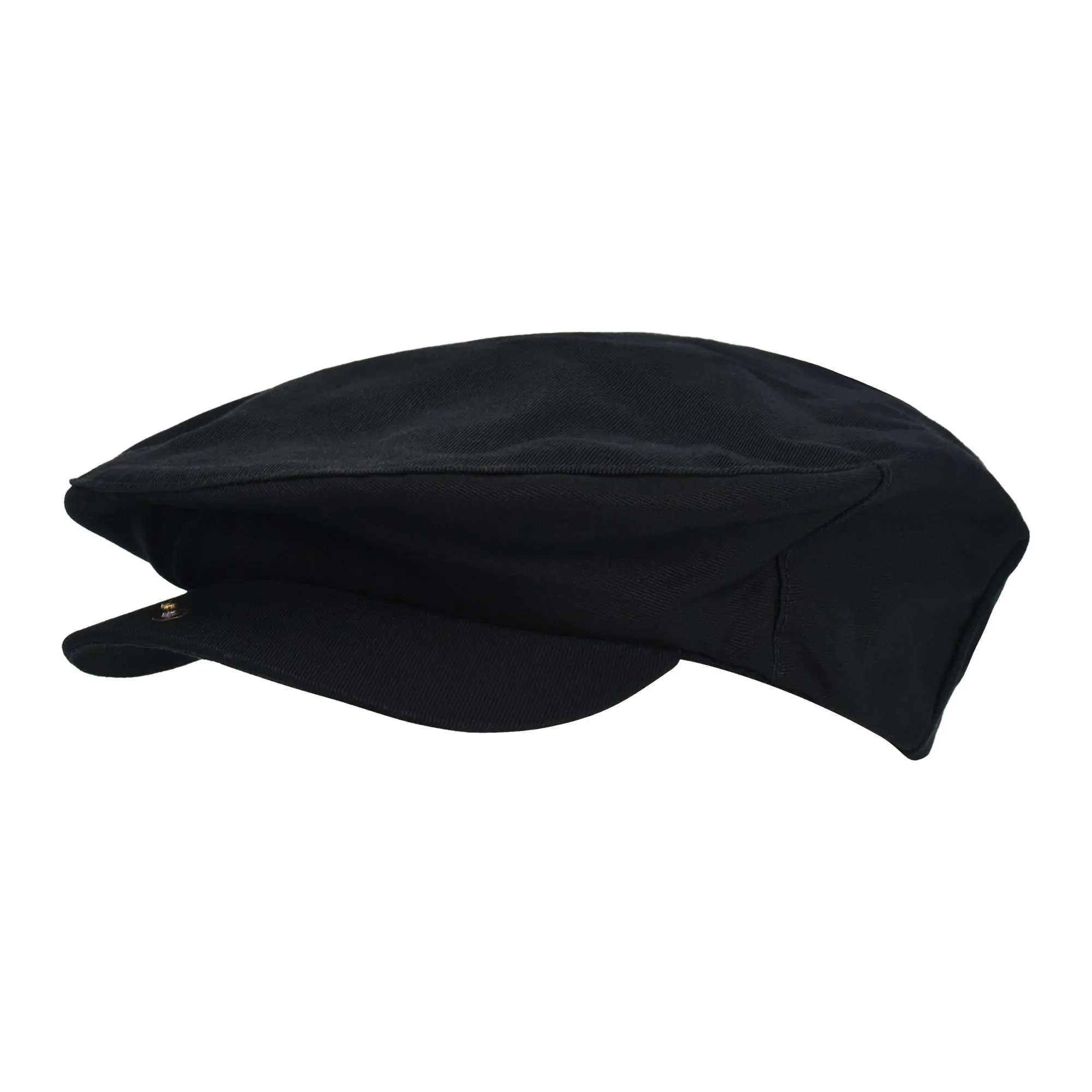 True Religion Flat Cap, Cotton Breathable Driving Newsboy Hat with Horseshoe Woven Logo, Black ecco Shoes