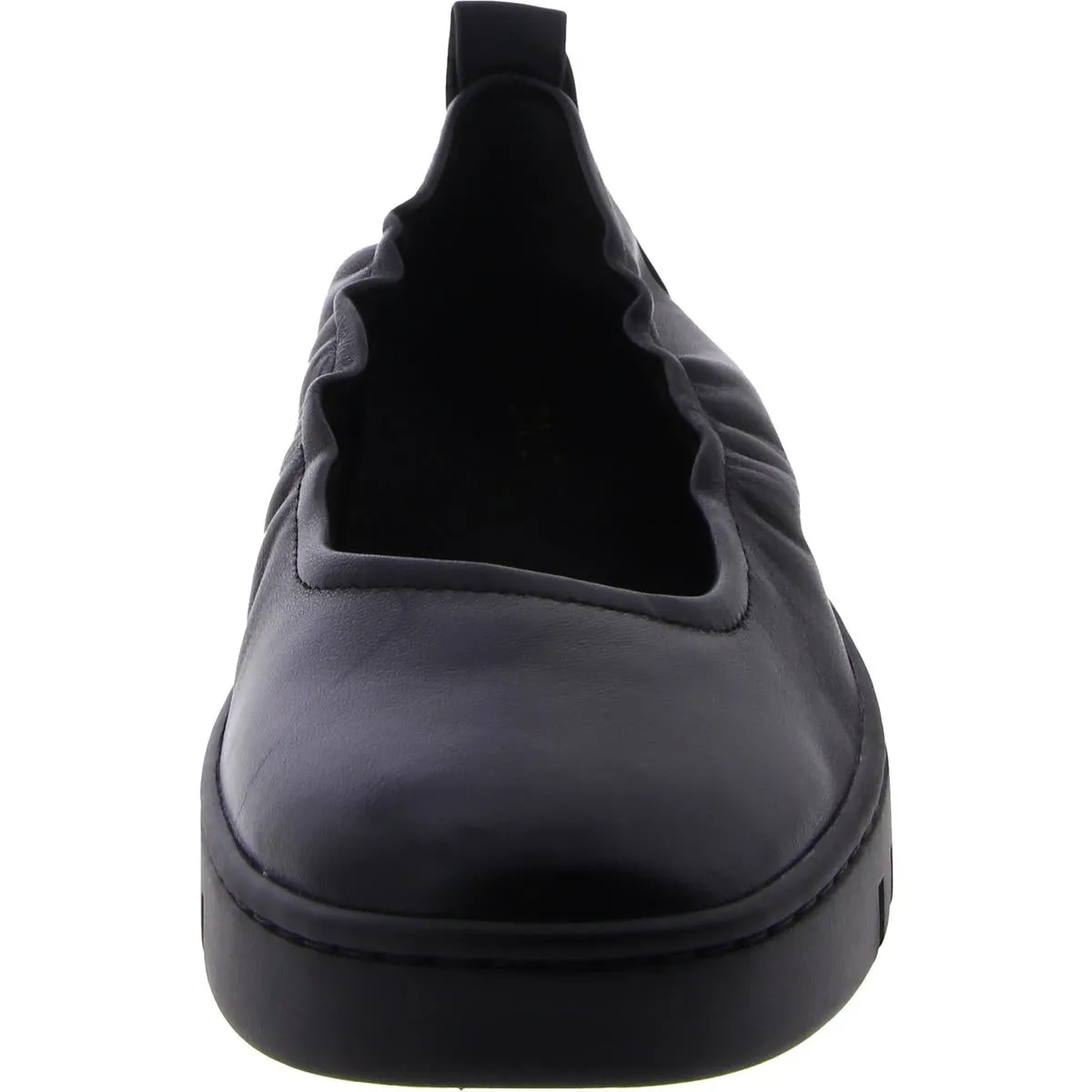 Uptown Womens Cushioned Footbed Leather Ballet Flats