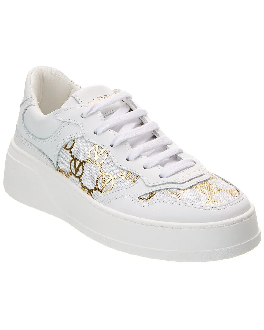 Valentino by Mario Valentino Minerva Leather Sneaker
