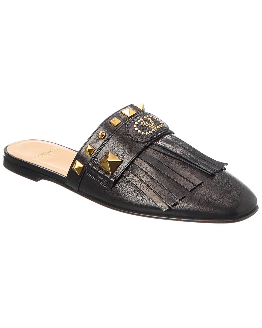 Valentino Grainy Leather Flat