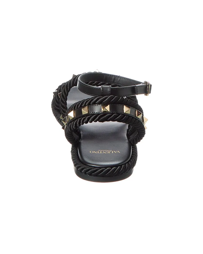 Valentino Rockstud Leather Sandal