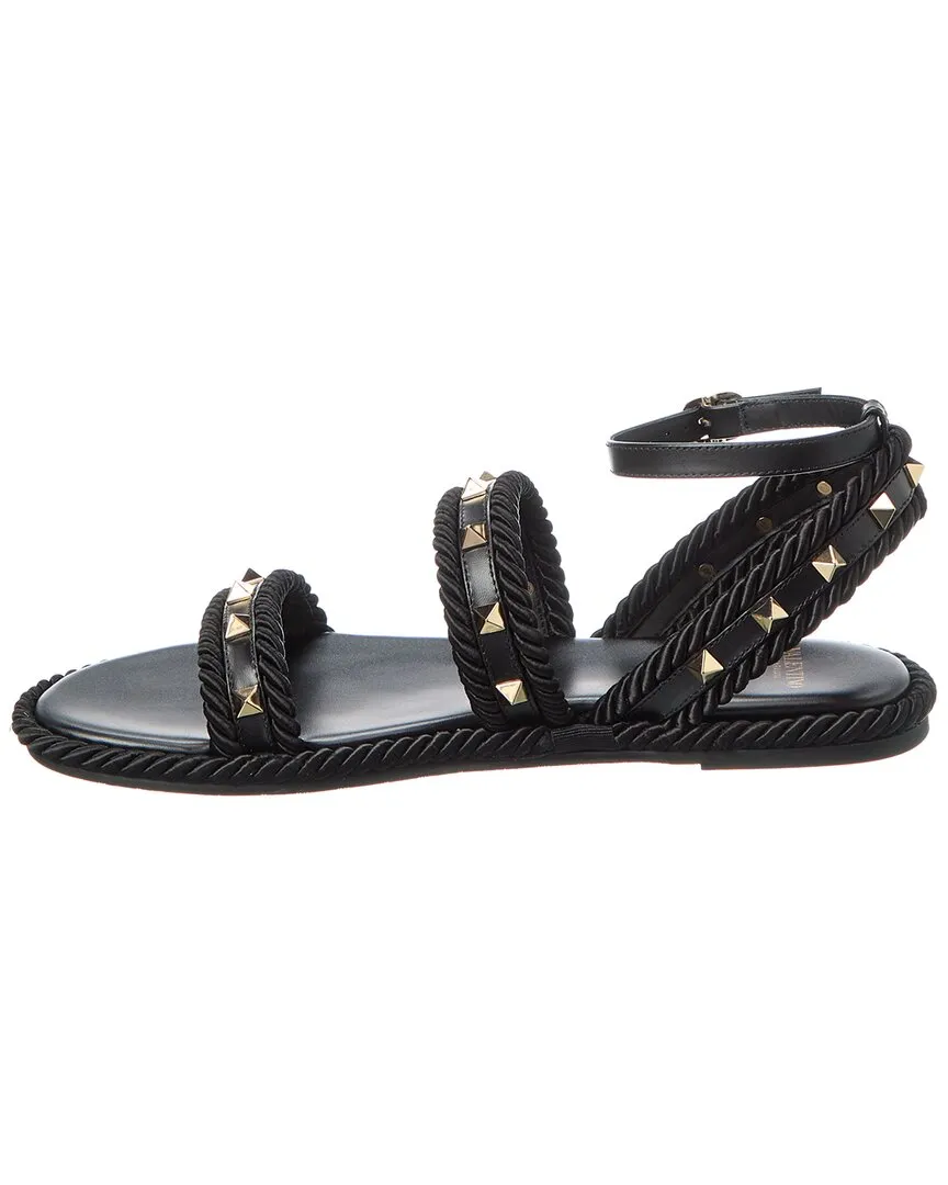 Valentino Rockstud Leather Sandal