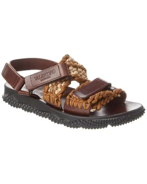 Valentino Rope & Leather Sandal
