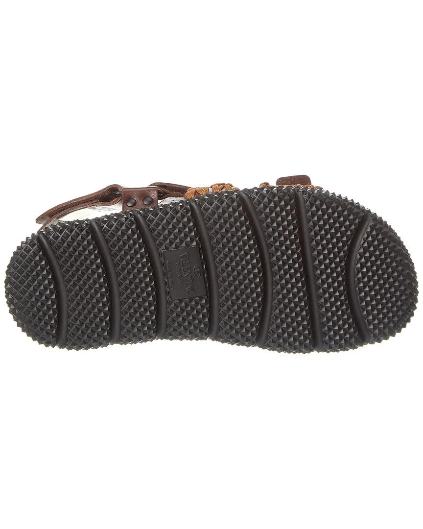 Valentino Rope & Leather Sandal