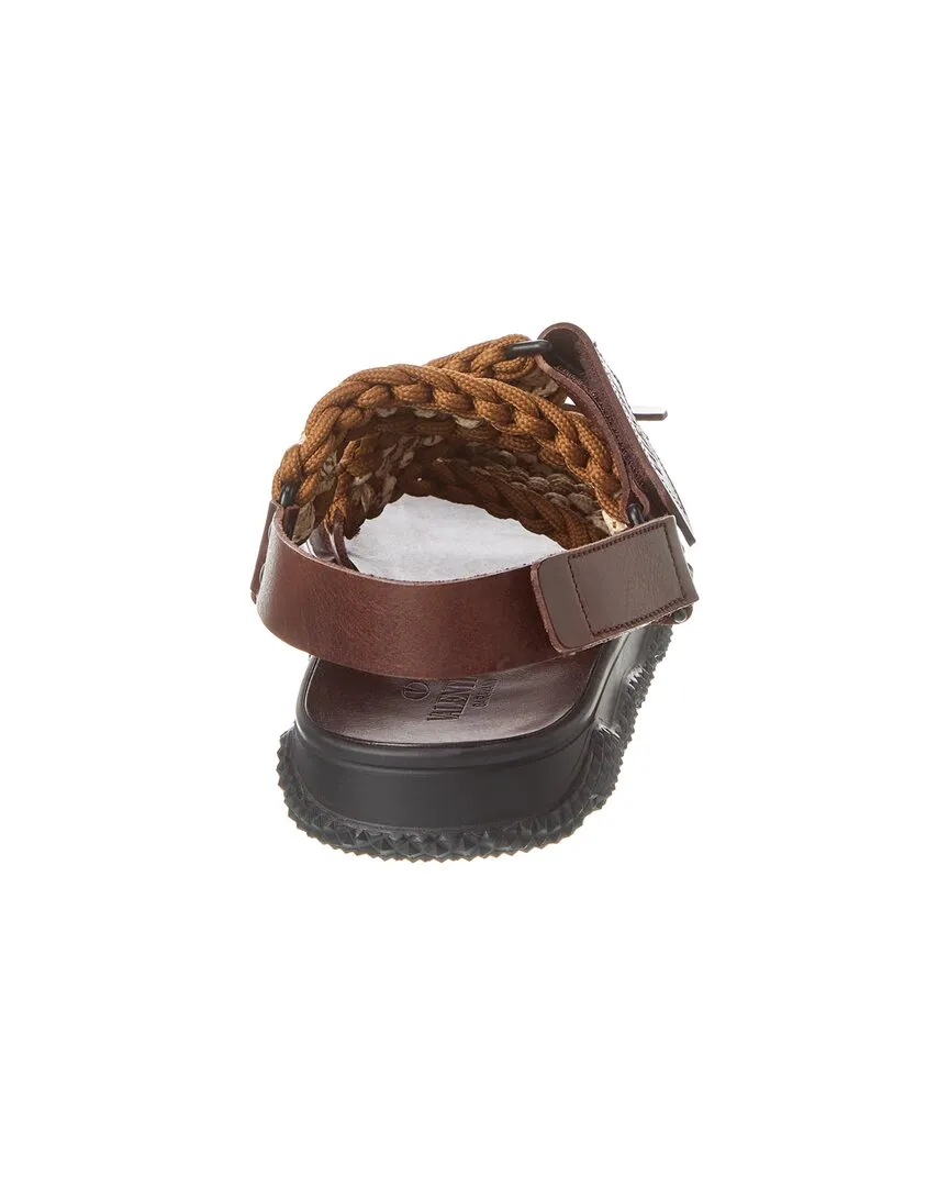 Valentino Rope & Leather Sandal