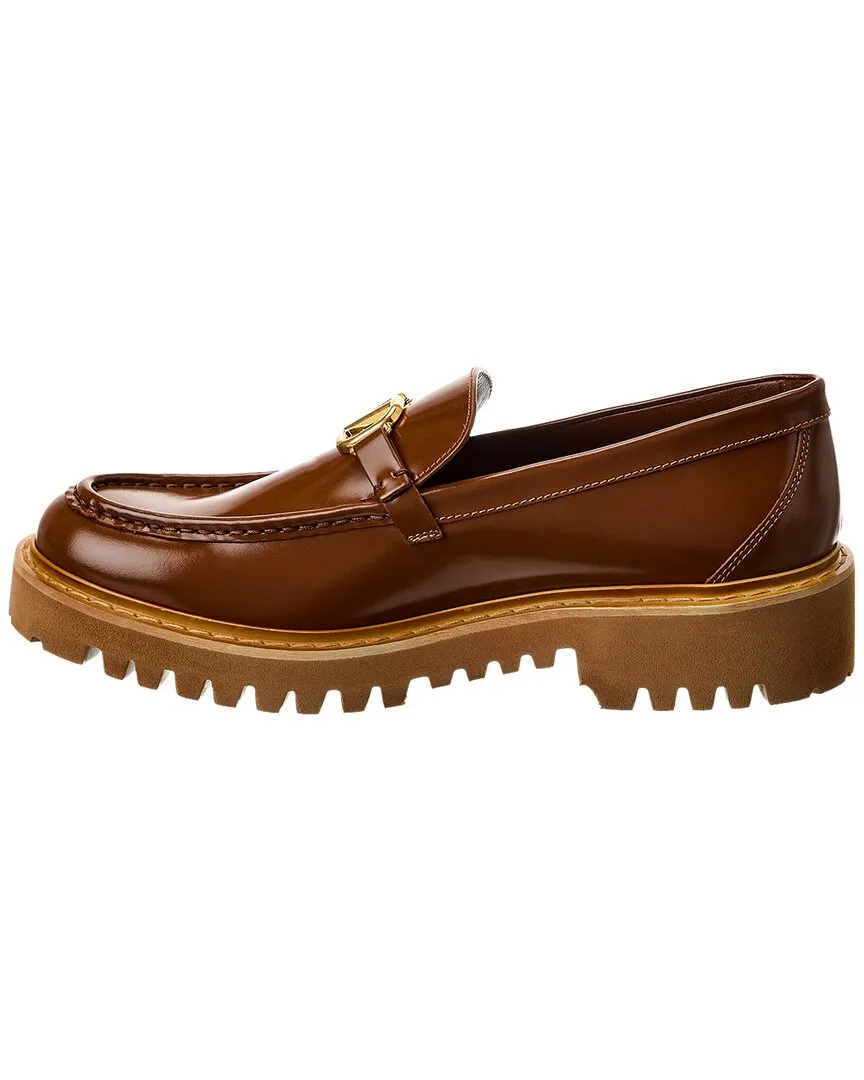 Valentino VLogo Signature Leather Loafer