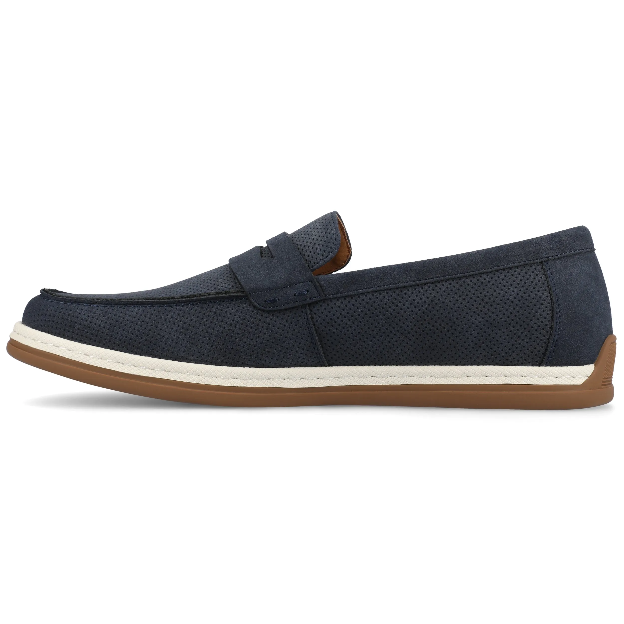 Vance Brantley Casual Slip-on Perforated Penny Loafer