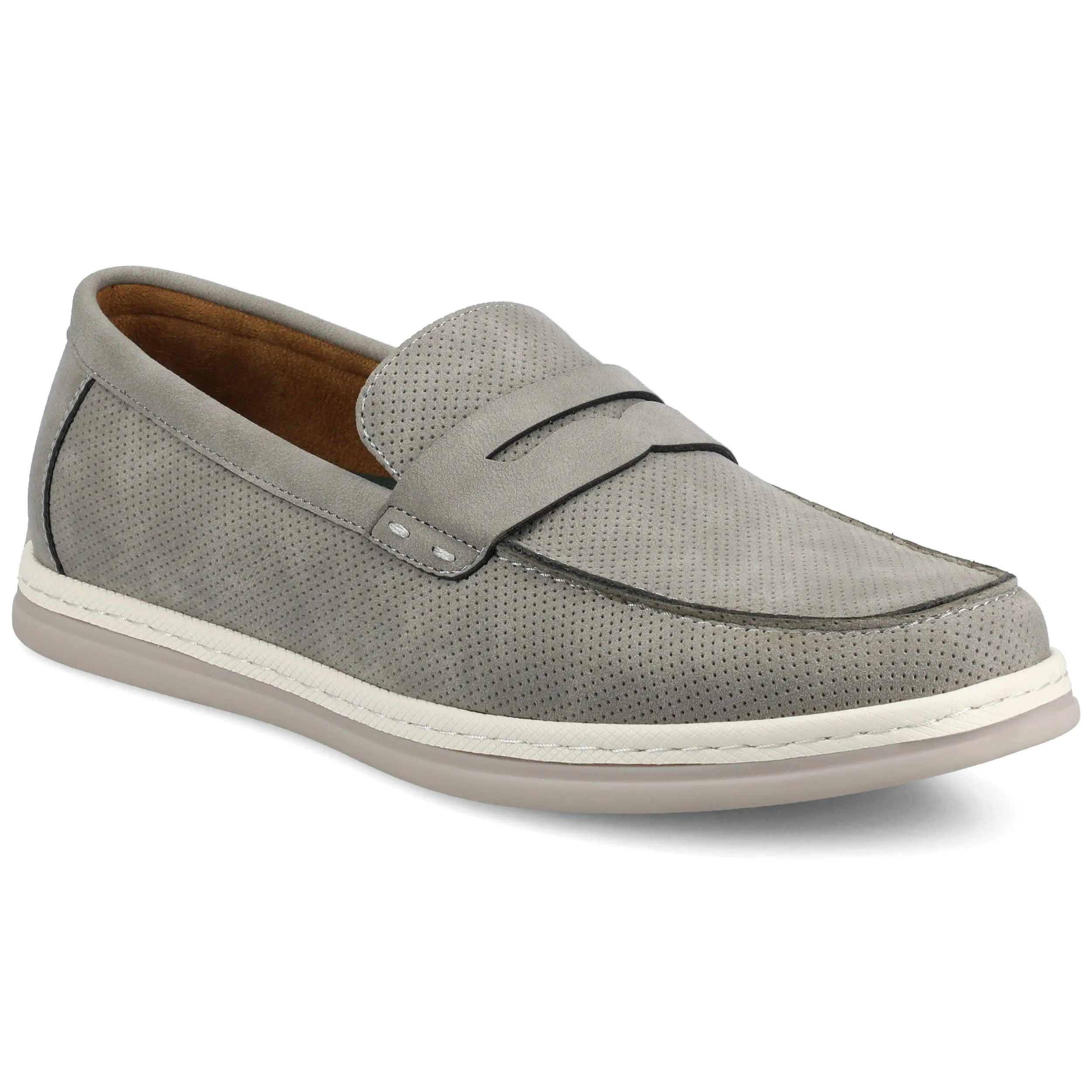 Vance Brantley Casual Slip-on Perforated Penny Loafer