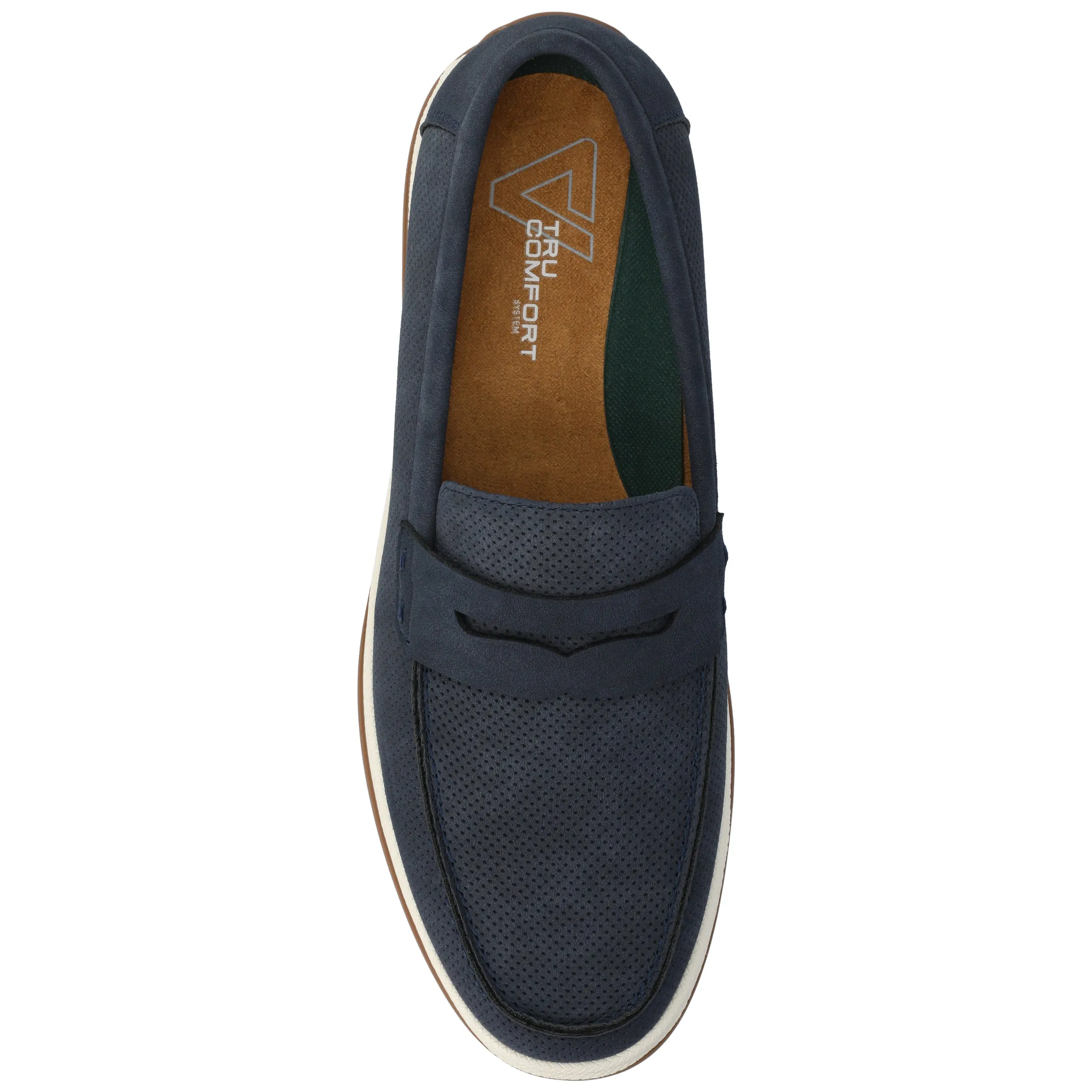 Vance Brantley Casual Slip-on Perforated Penny Loafer