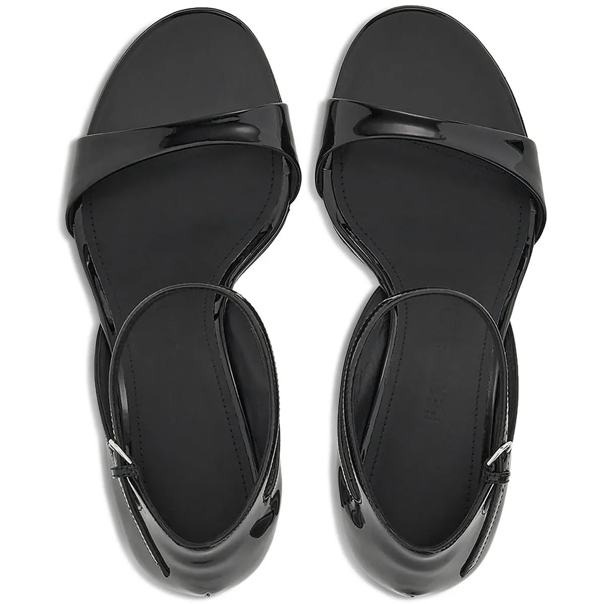 Vidette Womens Patent Leather Adjustable Wedge Sandals