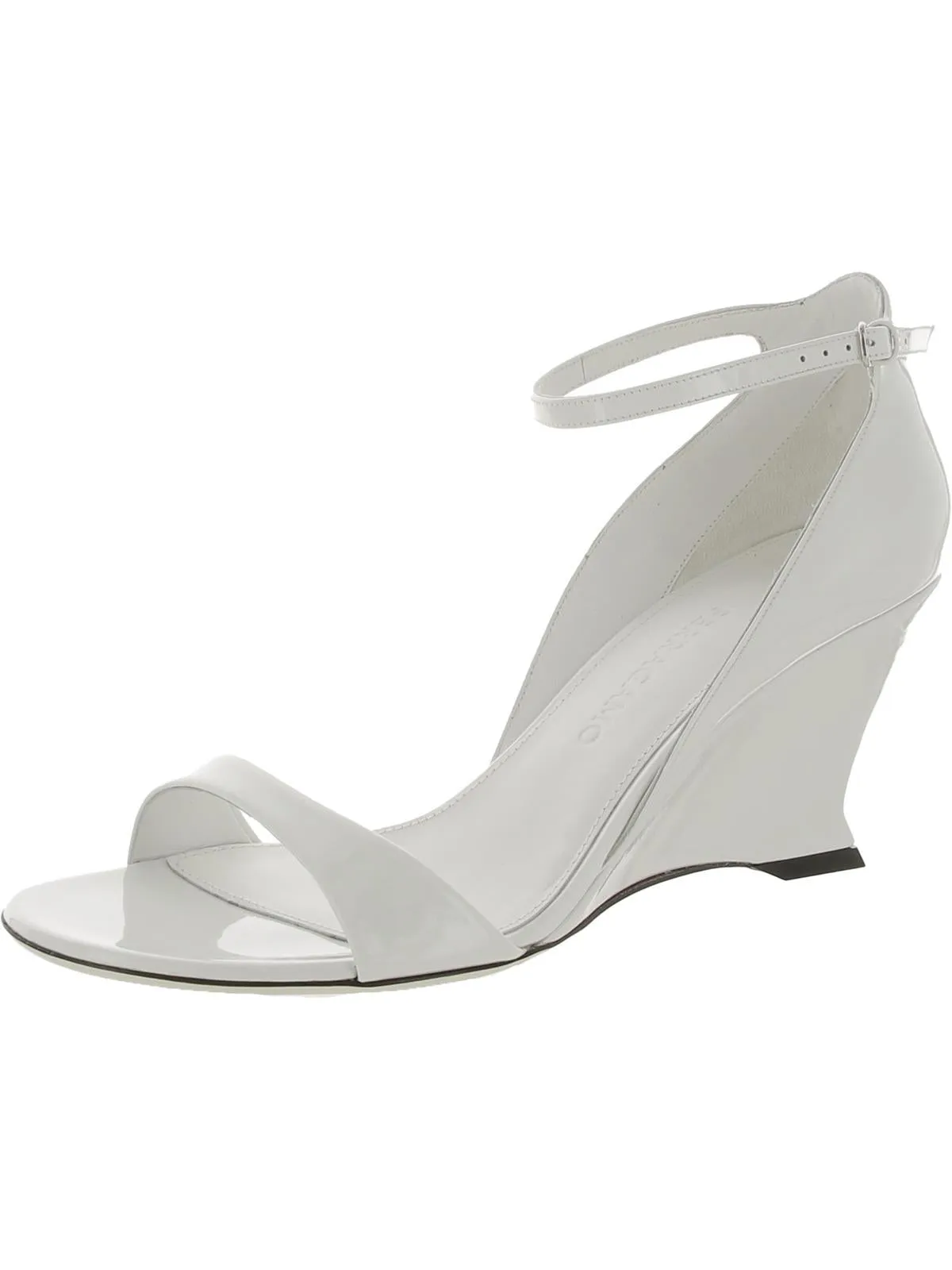 Vidette Womens Patent Leather Adjustable Wedge Sandals