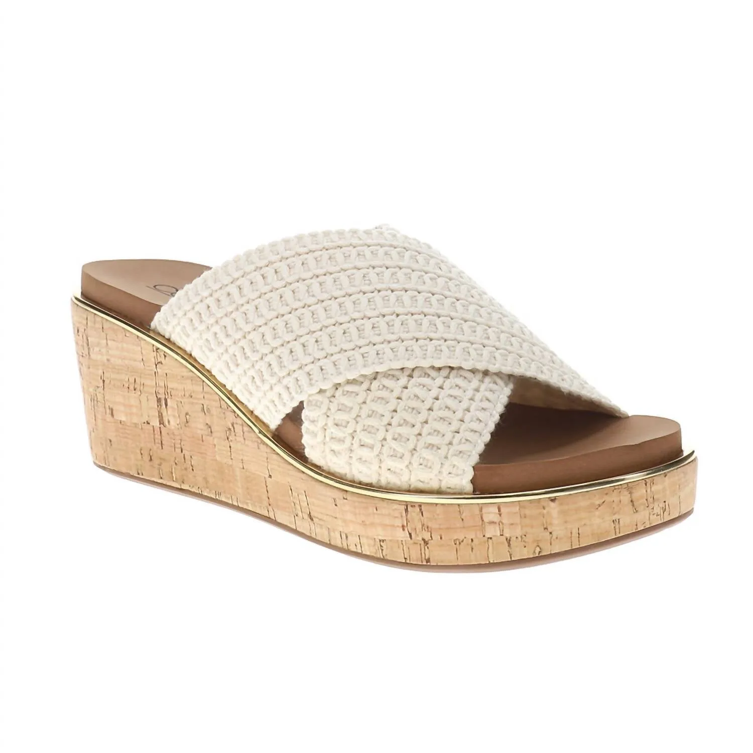 Women Peace Out Wedge Sandal In Off White