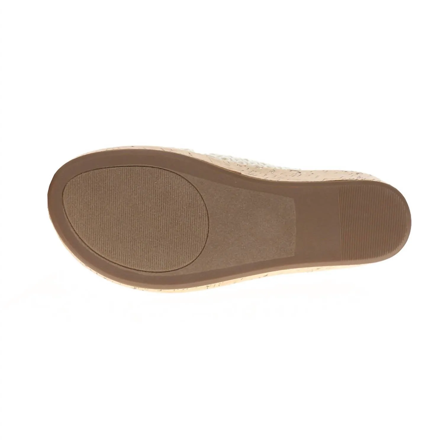 Women Peace Out Wedge Sandal In Off White