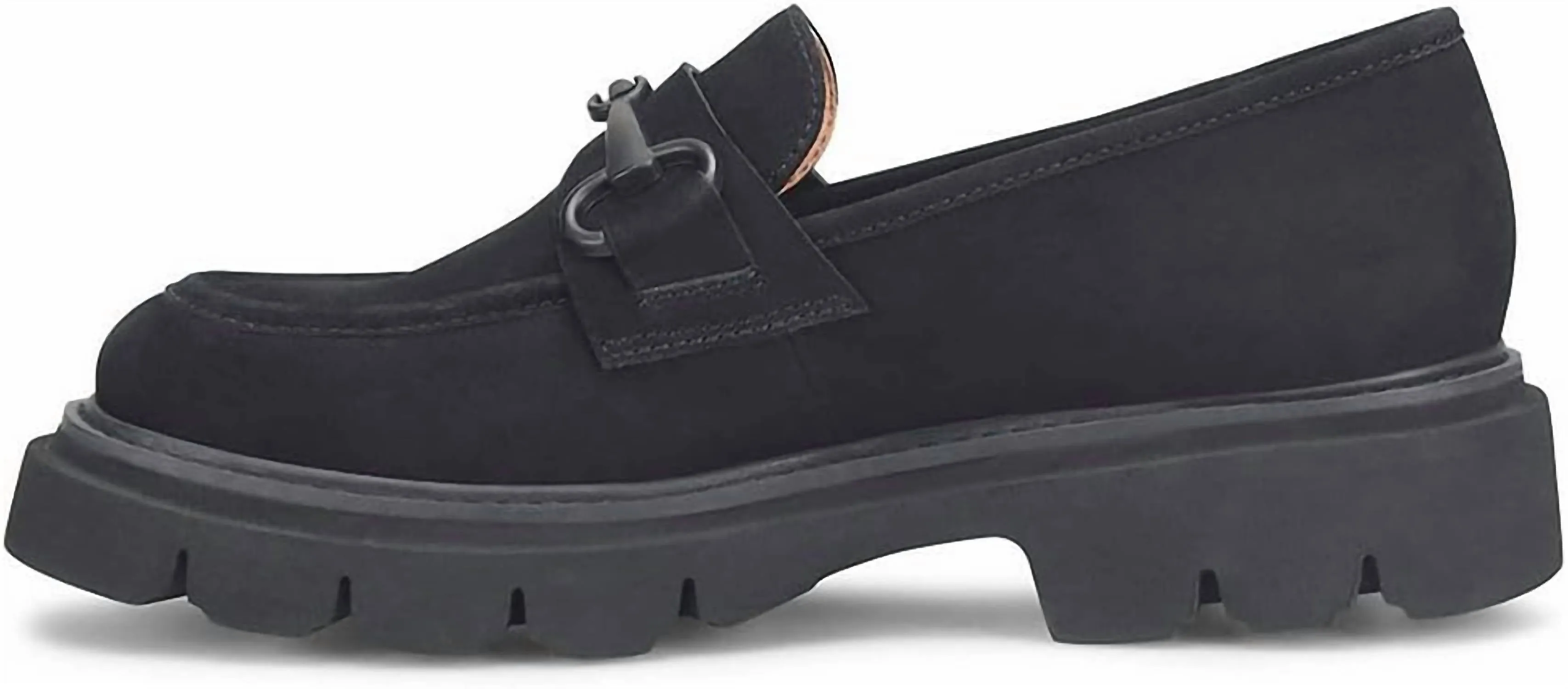 Women Satara Loafer In Black Suede