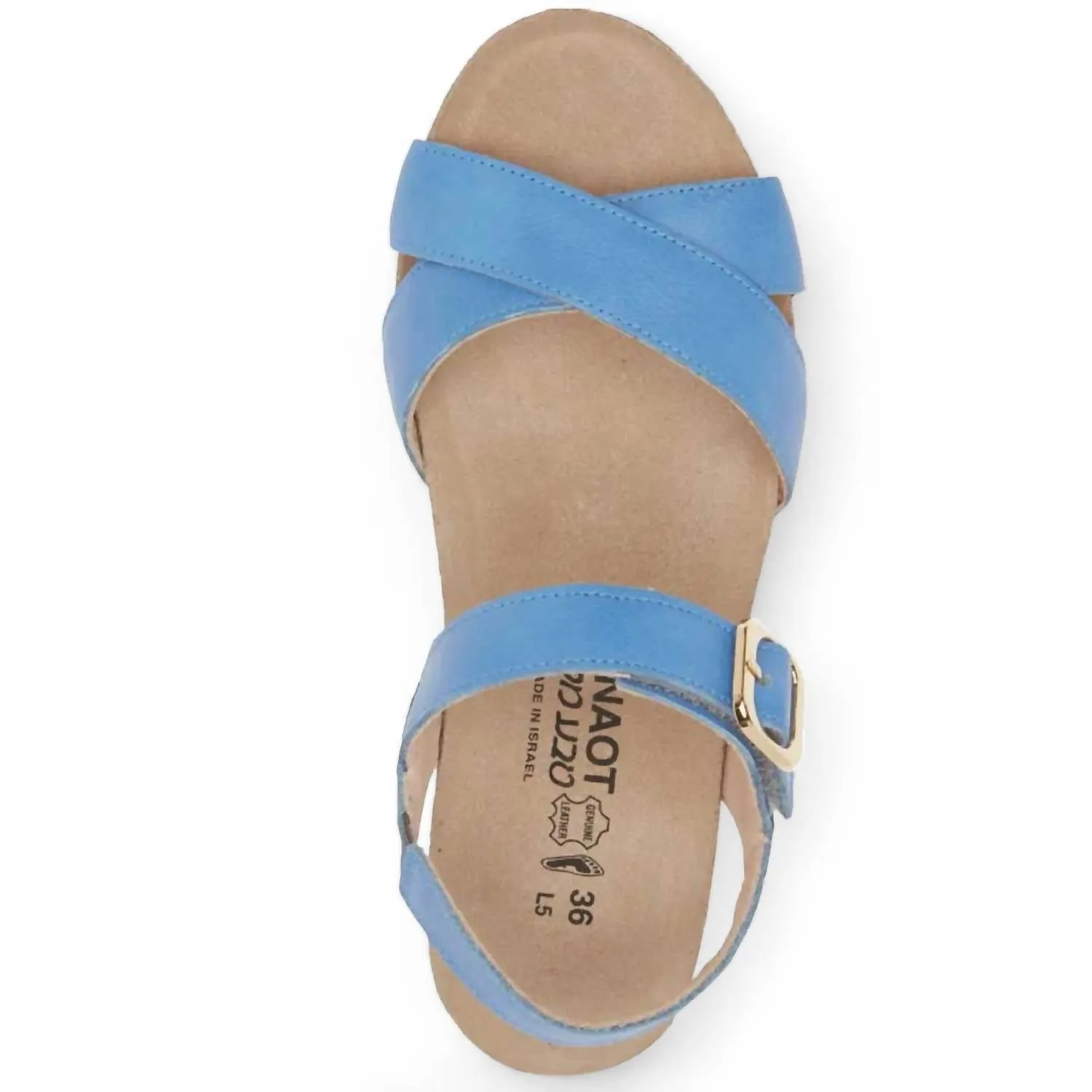 Women Throne Wedge Sandal In Sapphire Blue