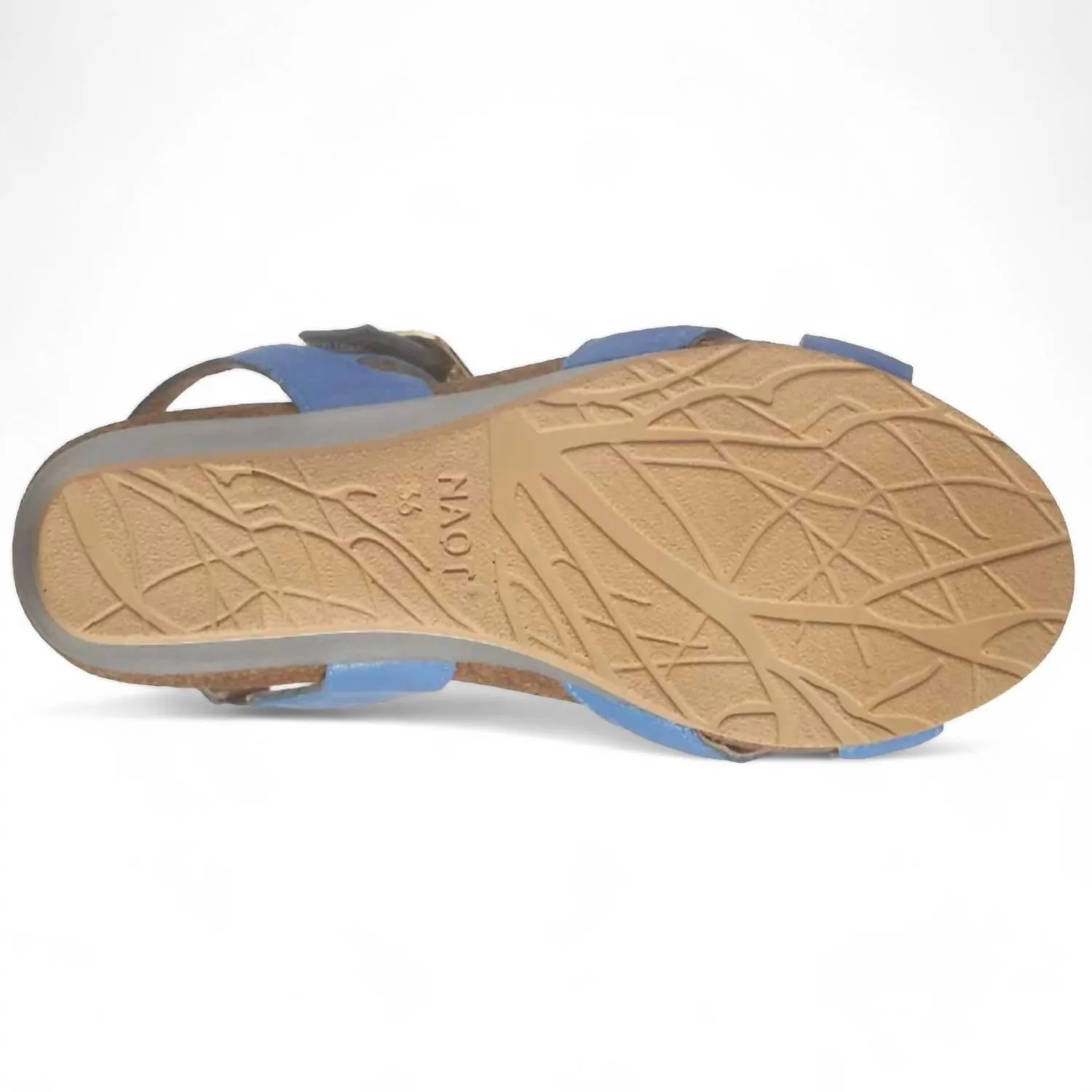 Women Throne Wedge Sandal In Sapphire Blue