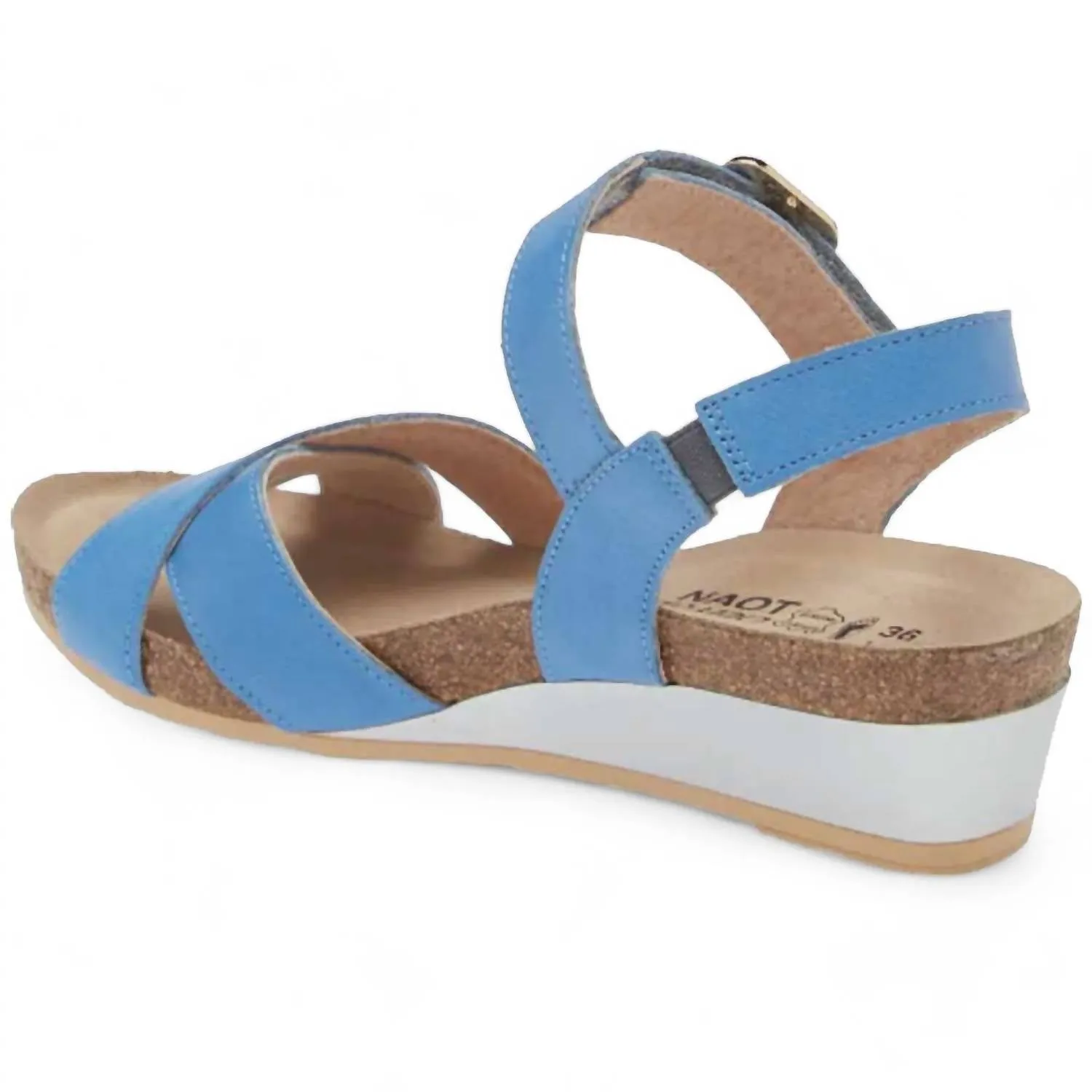 Women Throne Wedge Sandal In Sapphire Blue