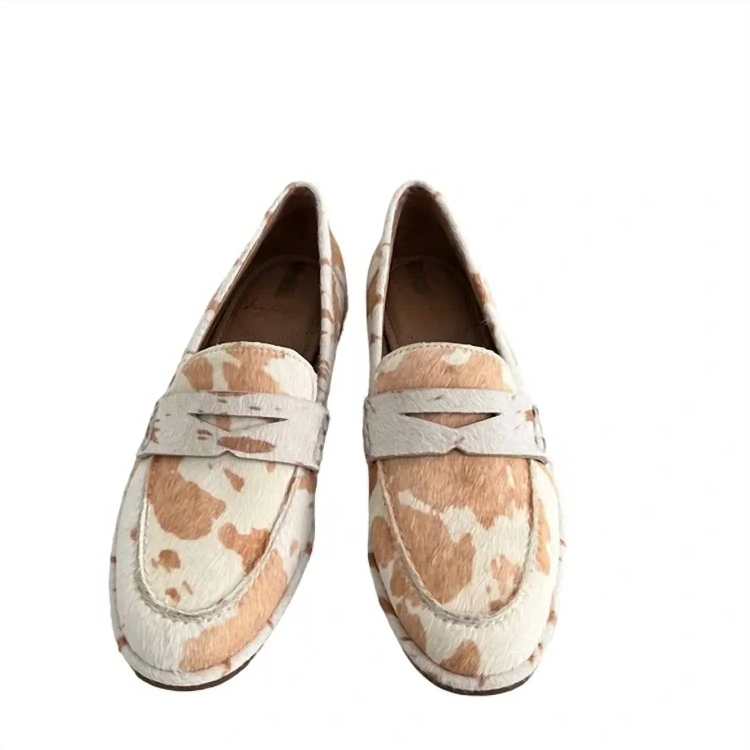 Women's Birch Cow Loafer Shoes In Ivory Cow