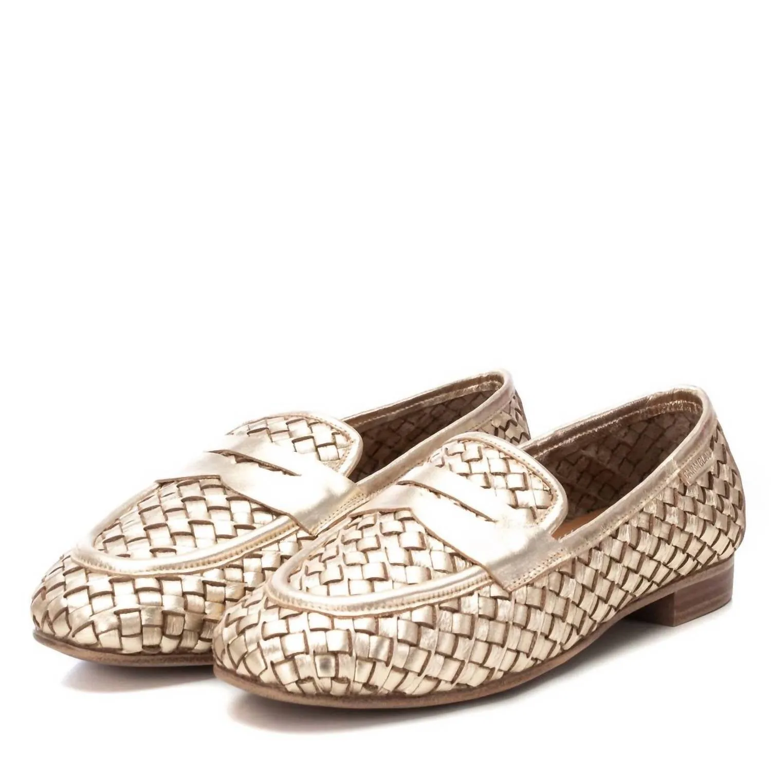Women's Carmela Collection Moccasins Shoes In Gold