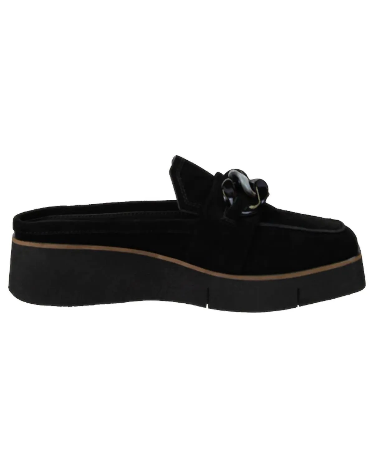 Women's Elect Platform Mules In Black Suede