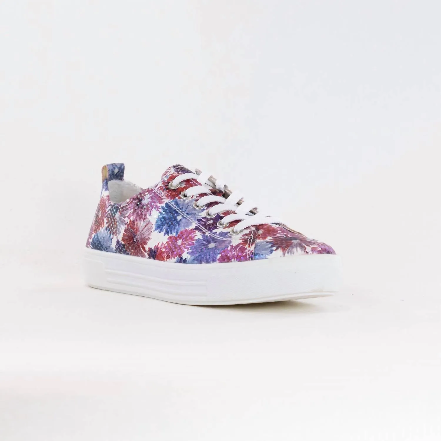Women's Flowered Sneakers In Multi