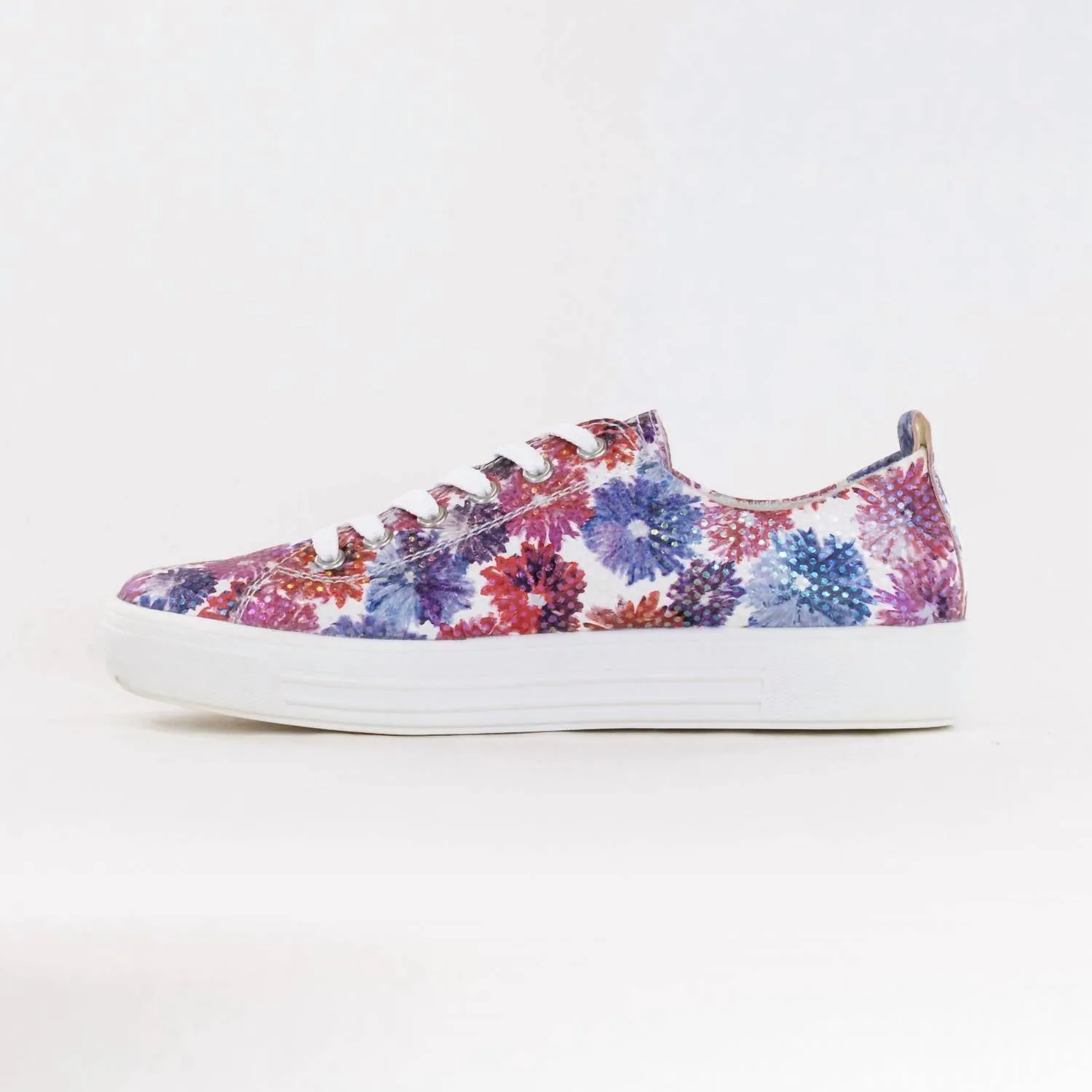 Women's Flowered Sneakers In Multi