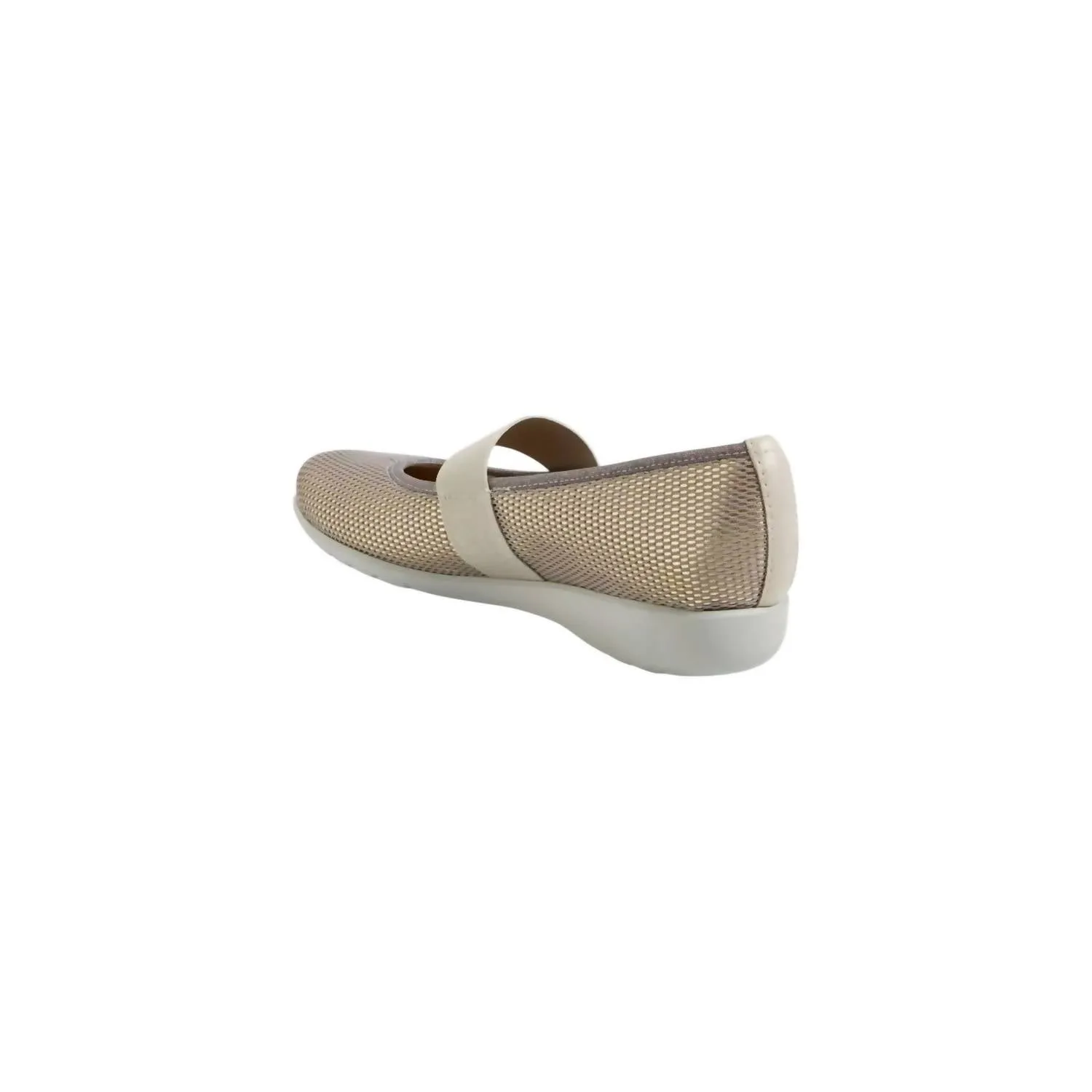 Women's Fran Flats In Grey Gold Fabric