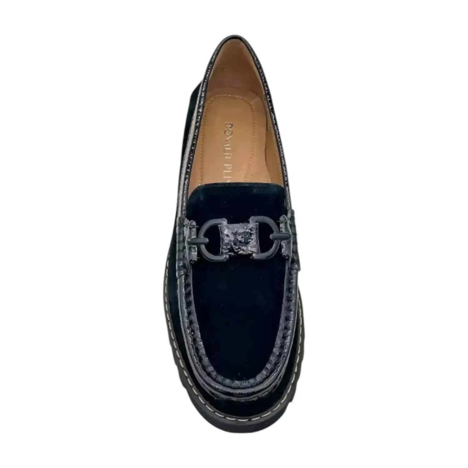 Women's Helio Suede Loafers In Black Calf Suede