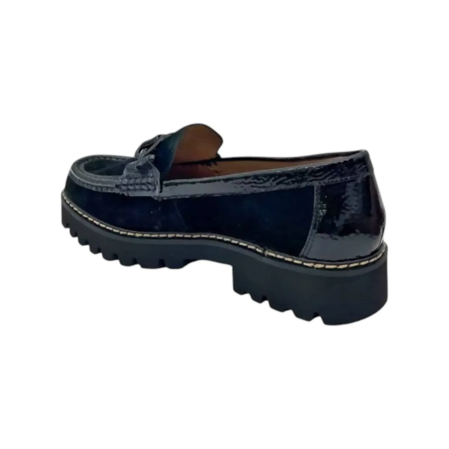 Women's Helio Suede Loafers In Black Calf Suede