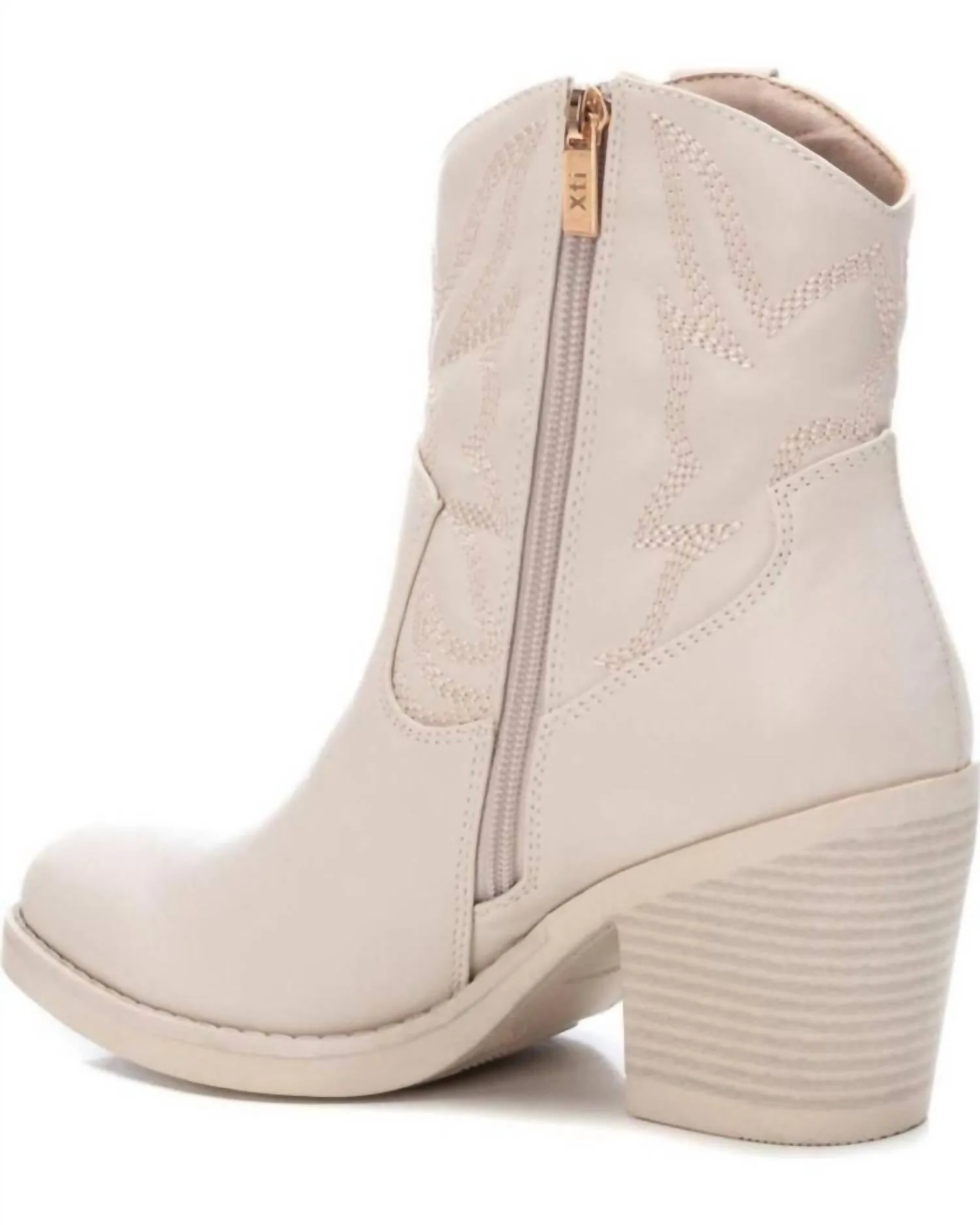 Women's Italian Western Booties In Ice