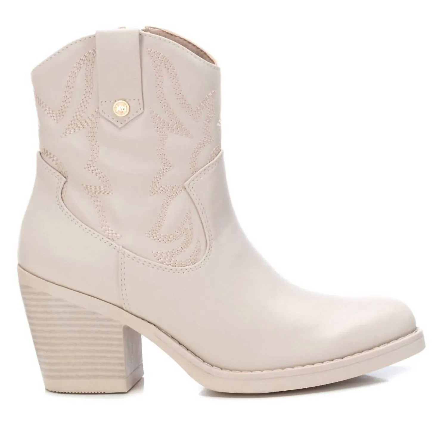 Women's Italian Western Booties In Ice